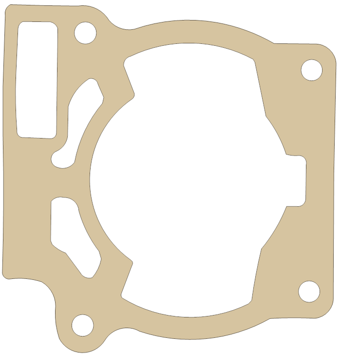 KTM 200MXC Base gasket outline