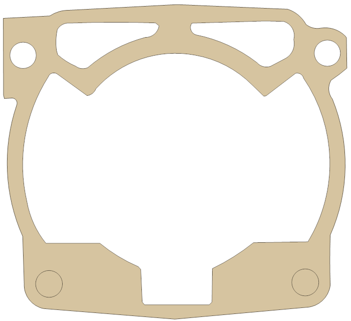 KTM Cylinder gasket outline, OEM KTM-3, D material