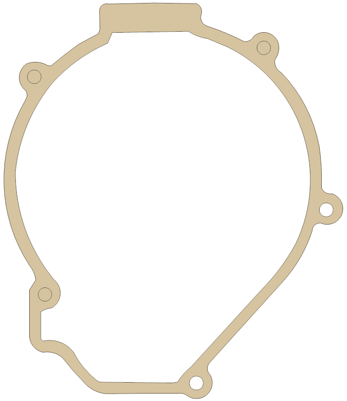 KTM Gasket gasket outline, OEM KTM-8, B material