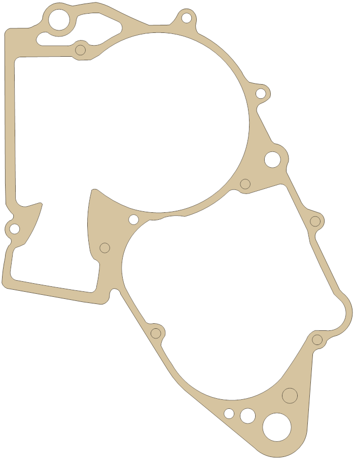 KTM Crankcase gasket outline, OEM KTM-1, A material