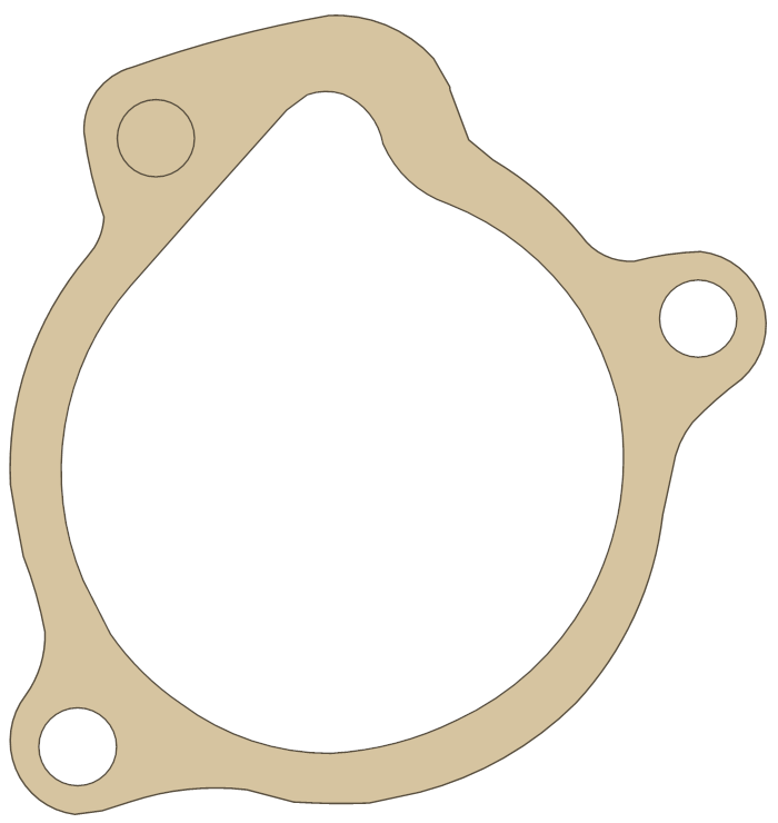 KTM 640 Oil Filter Cover gasket outline