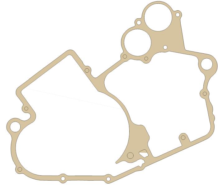KTM Engine Case gasket outline, OEM 59030039100, A material