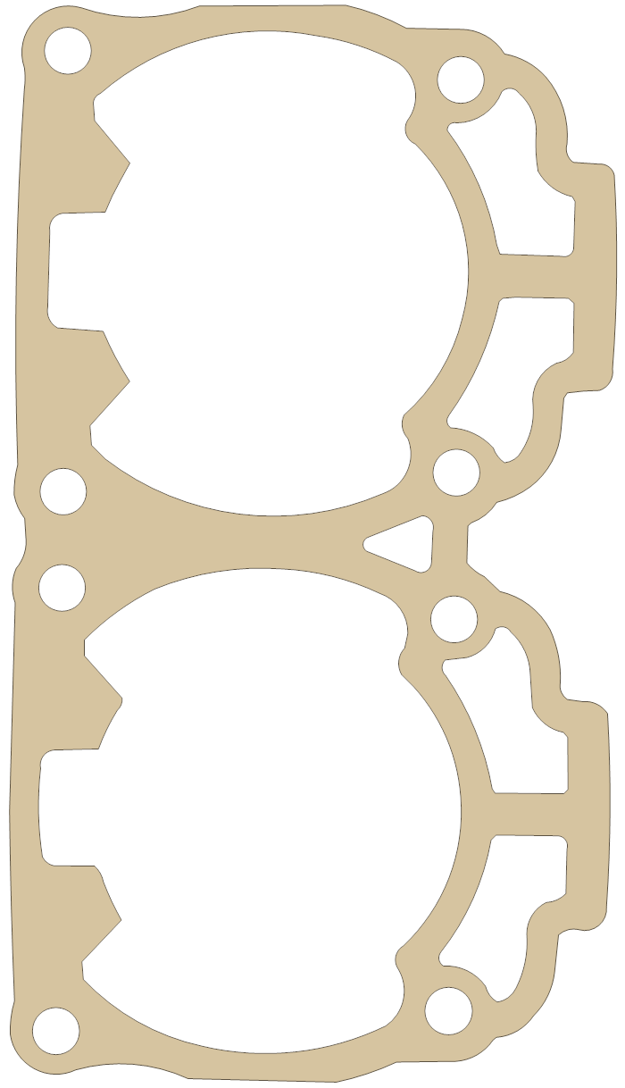 Ski-Doo 800 Cylinder gasket outline