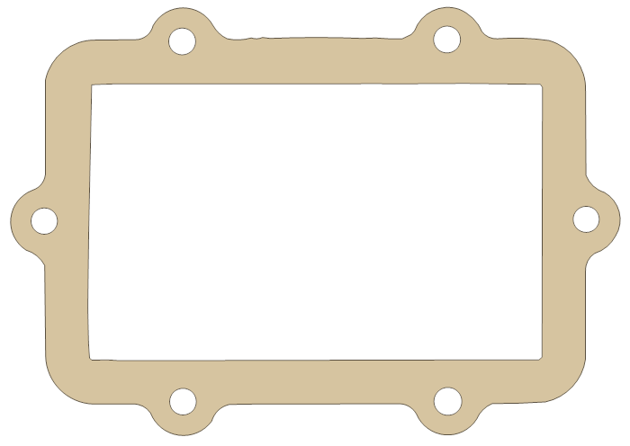 Ski-Doo Reed Gasket gasket outline, OEM 420630815, A material