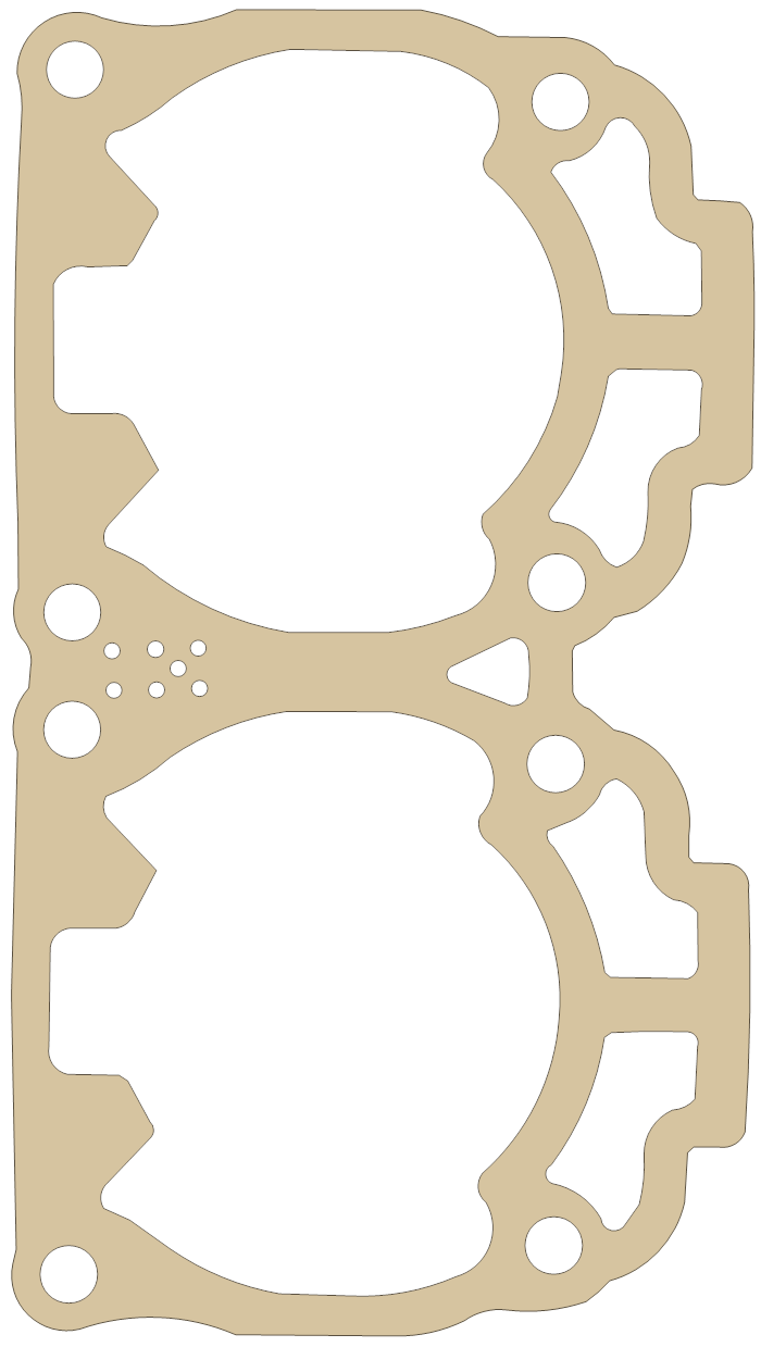 Ski-Doo 700 Cylinder gasket outline