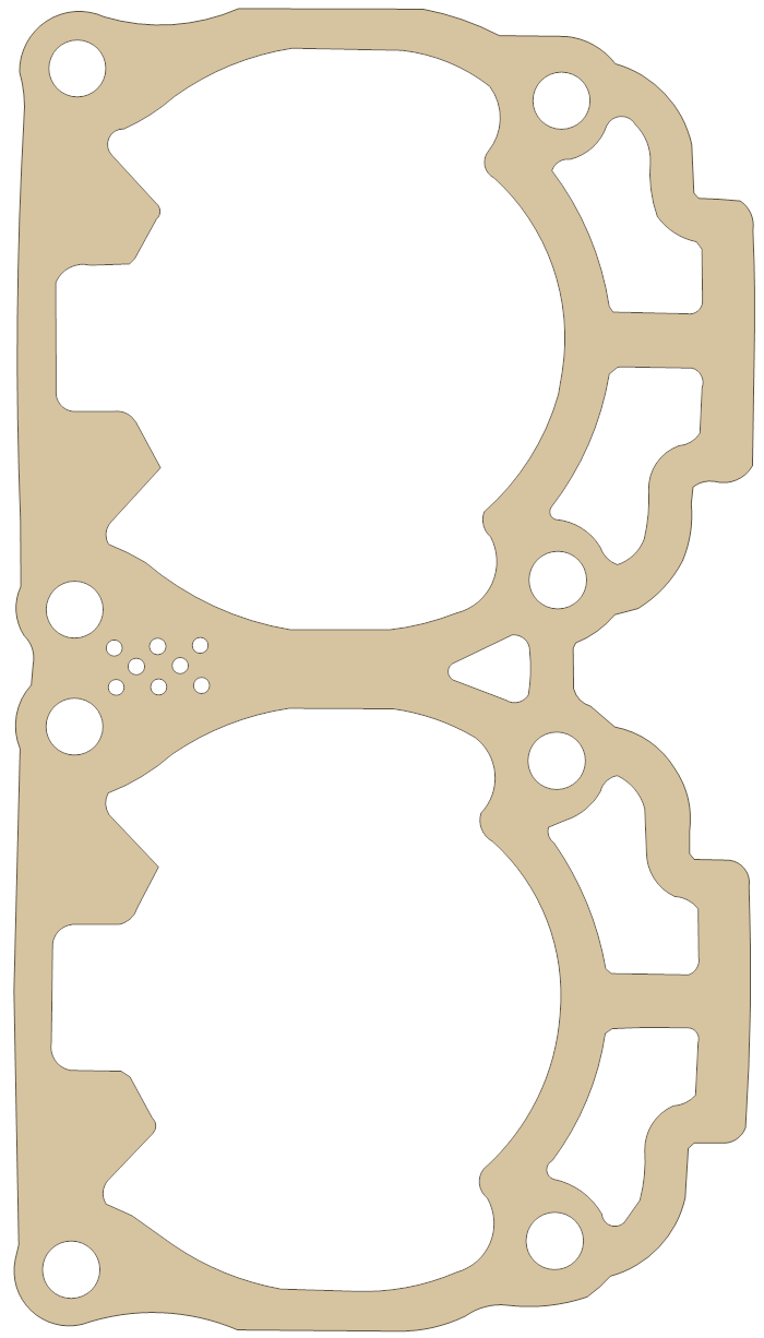 Ski-Doo 700 Cylinder gasket outline