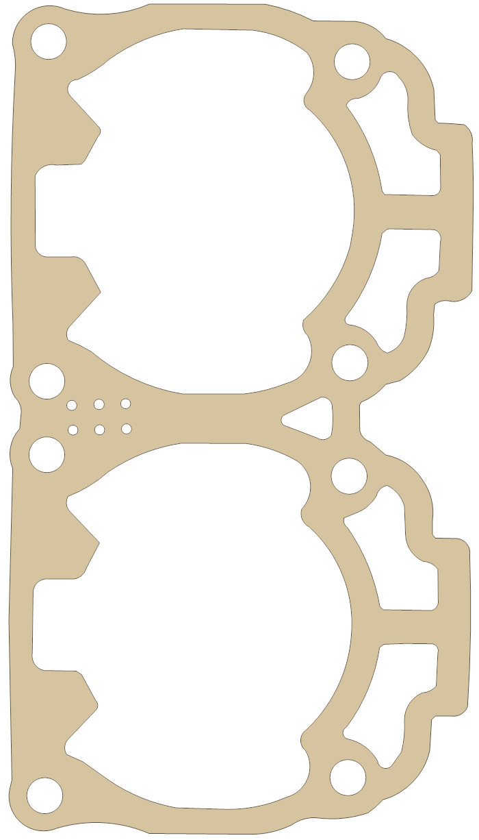 Ski-Doo 700 Cylinder gasket outline