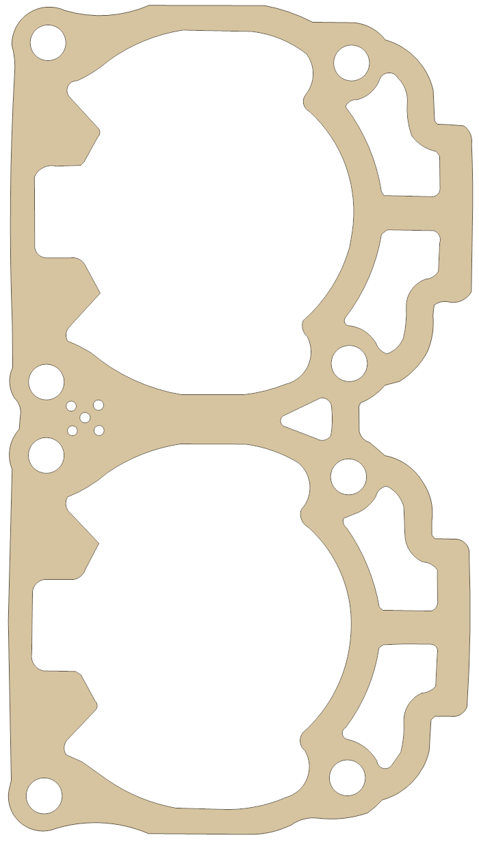 Ski-Doo 700 Cylinder gasket outline