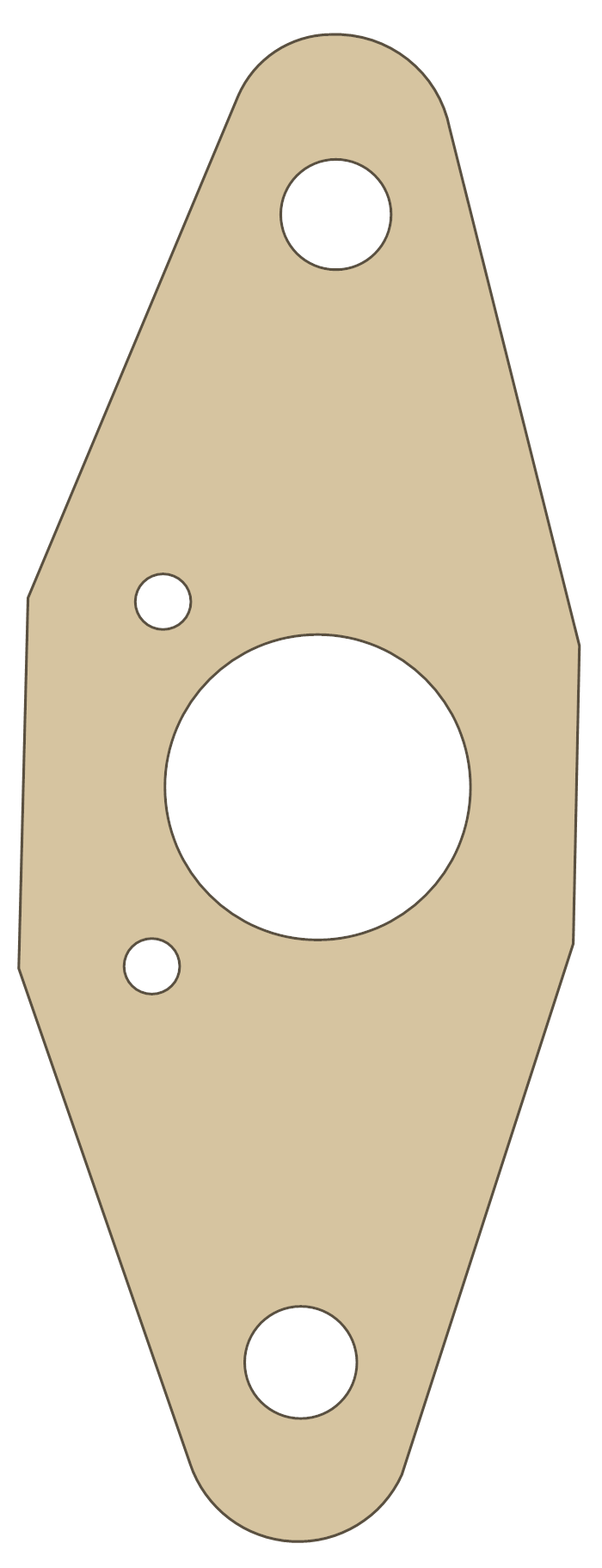 Ski-Doo 700 Gasket gasket outline