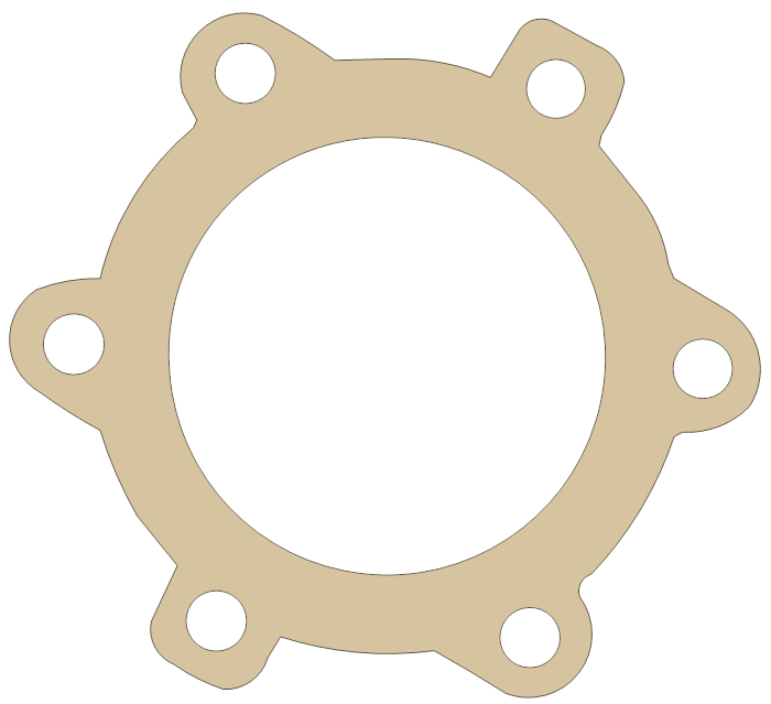 Arctic Cat Panther 4000 Head gasket outline