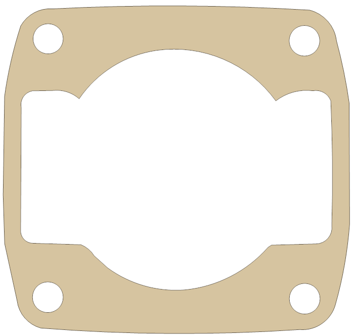 Arctic Cat El Tigre 4000 Base gasket outline