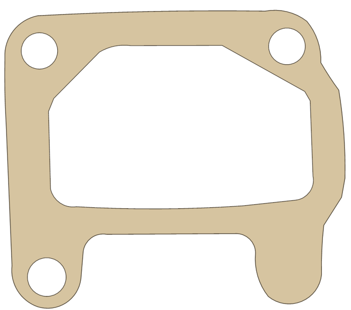 Arctic Cat 400 Intake gasket outline