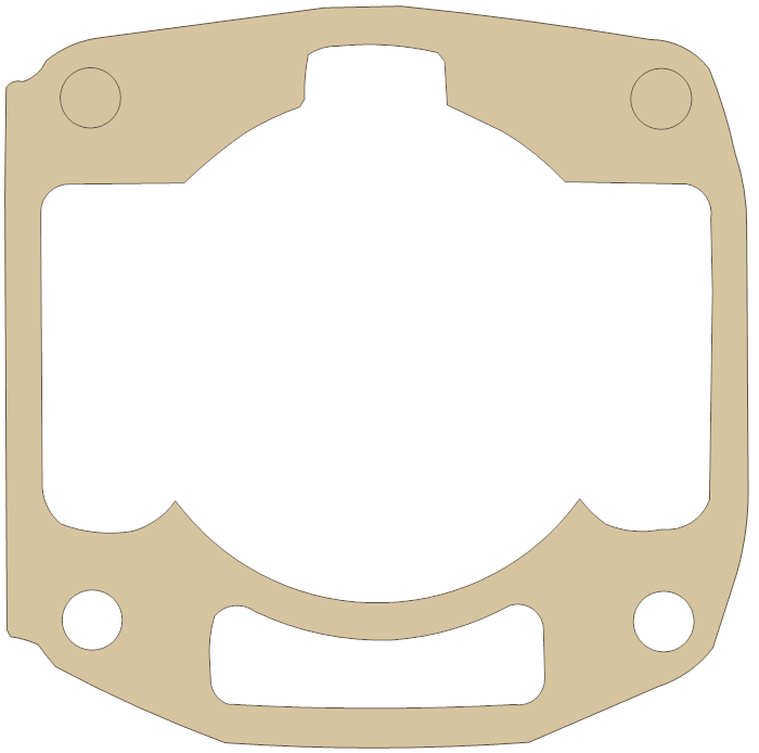 Arctic Cat Cylinder gasket outline, OEM 3004-363, B material