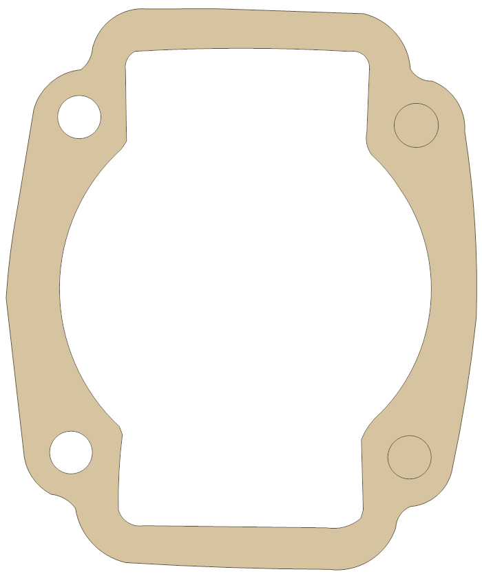Arctic Cat Jay 440cc Base gasket outline