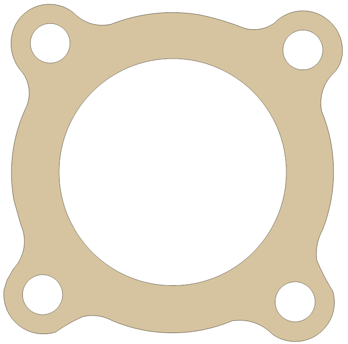 Arctic Cat Rear Axle gasket outline, OEM 0402-374, A material