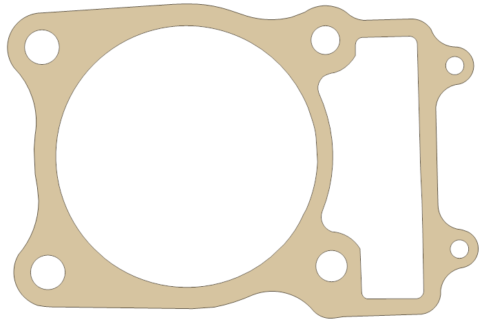 Arctic Cat Cylinder gasket outline, OEM 3402-365, A material