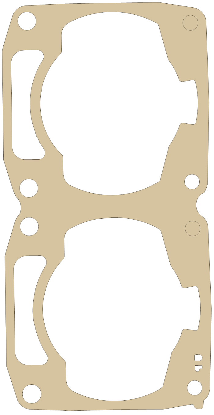 Arctic Cat Cylinder gasket outline, OEM 3005-951, A material