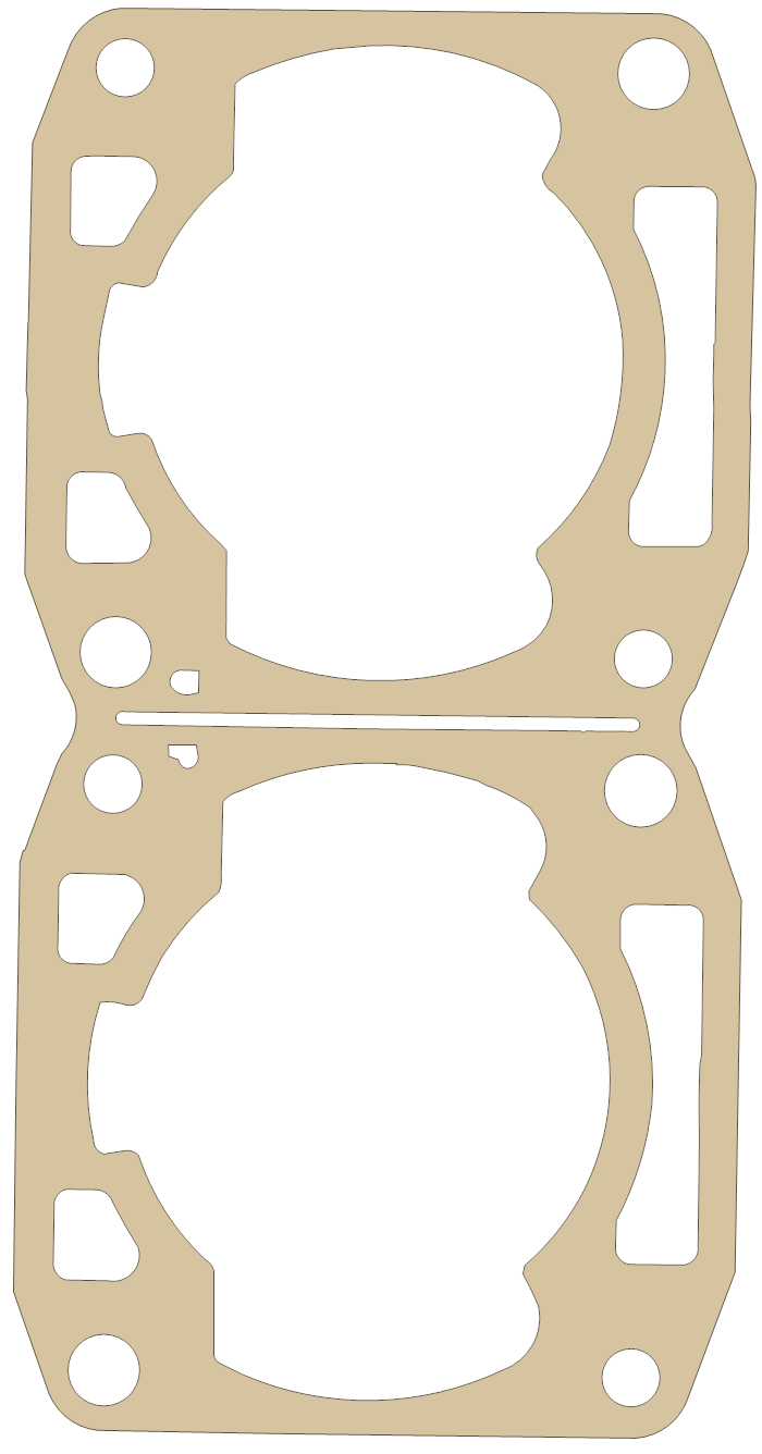Arctic Cat Cylinder gasket outline, OEM 3006-428, A material