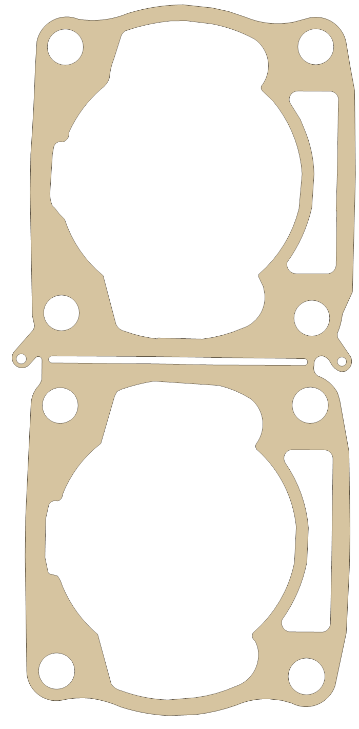 Arctic Cat Cylinder gasket outline, OEM 3005-654, A material