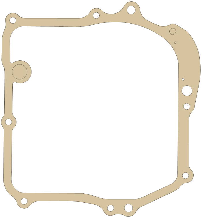 E-Z go Crankcase Cover gasket outline, OEM 26717-G01, D material