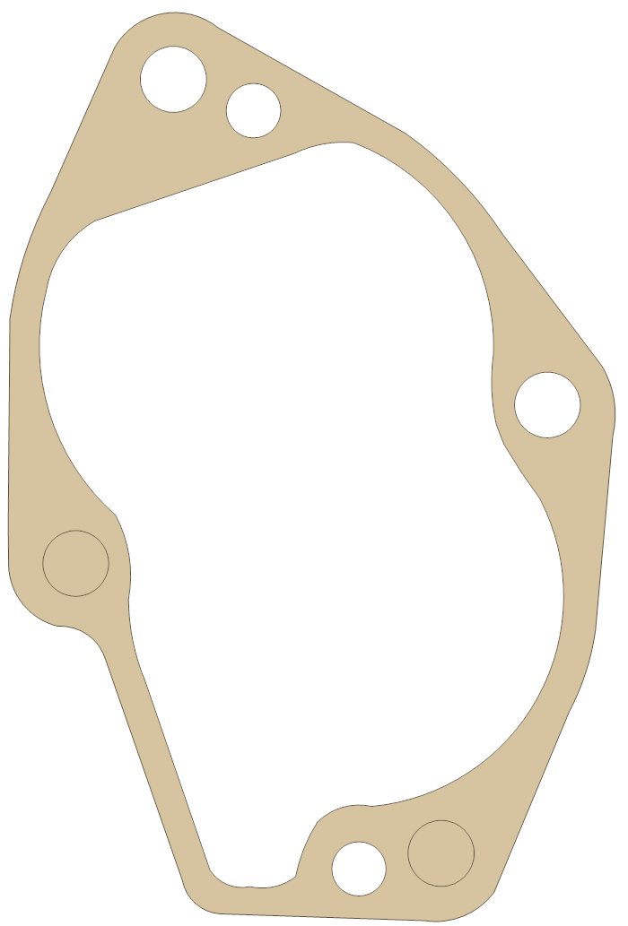 E-Z go Part Numbers Steering Box gasket outline