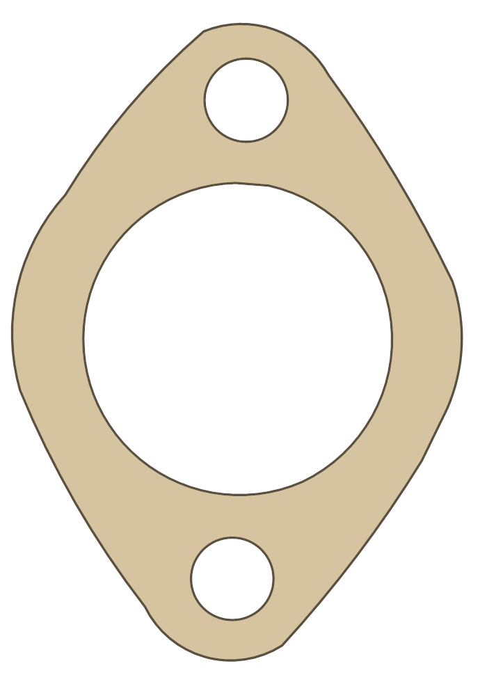 Sundiro Oil Pump gasket outline, OEM 300-105, A material