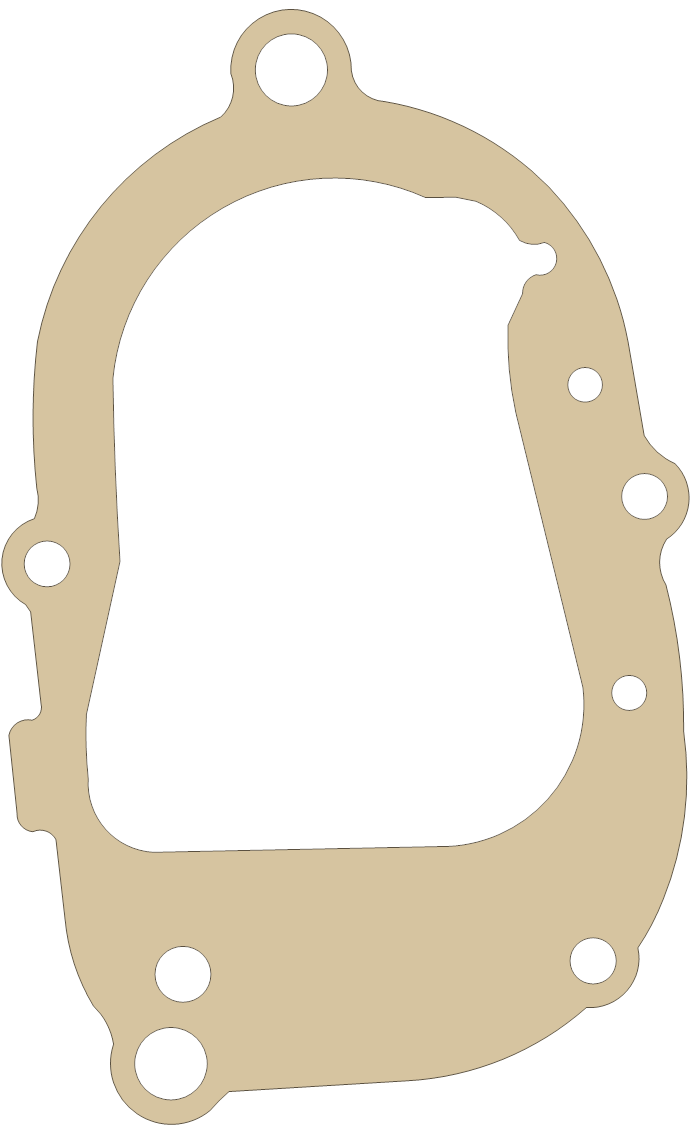 Sundiro Akita Crankcase Cover 2 gasket outline