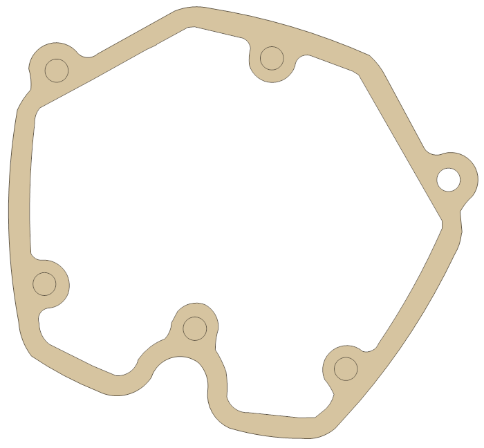 Moto Guzzi 1902-3700 gasket outline, OEM 1902-3700, A material