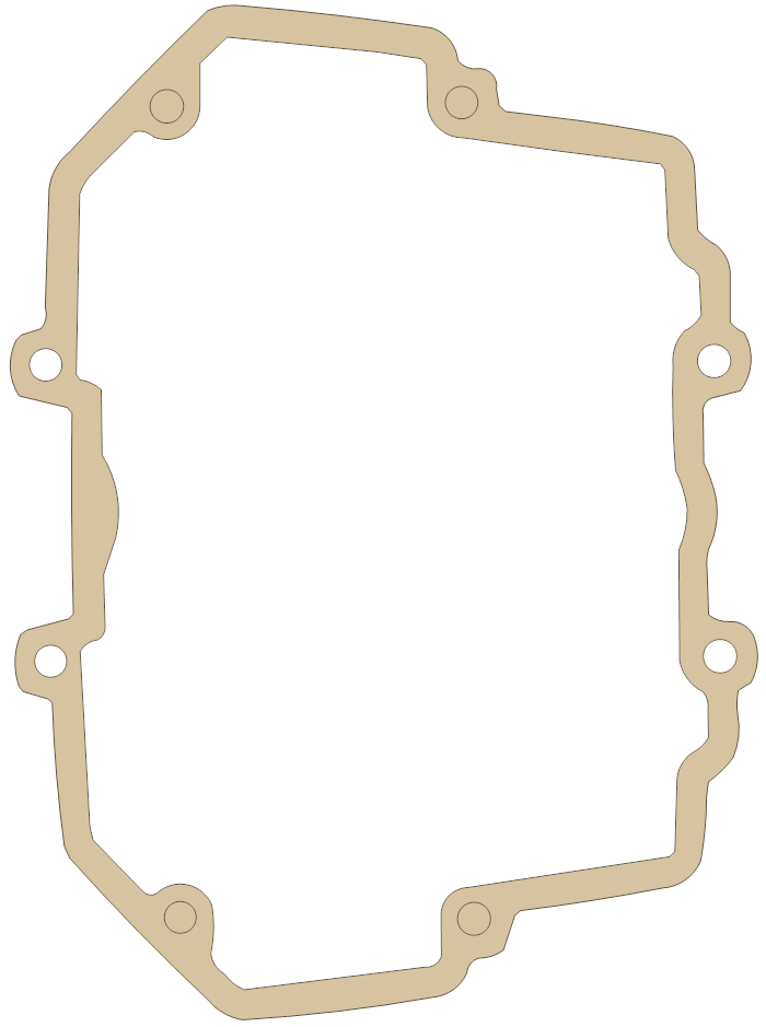 Moto Guzzi Valve Cover gasket outline, OEM 1402-3765, A material