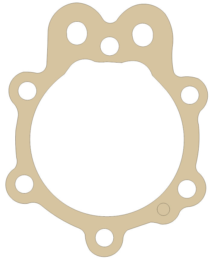 Moto Guzzi Base gasket outline, OEM 1402-0800, A material