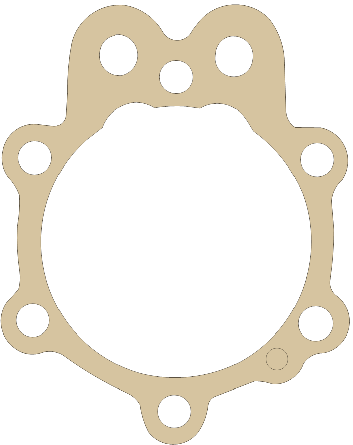 Moto Guzzi Base gasket outline, OEM 1402-0850, A material