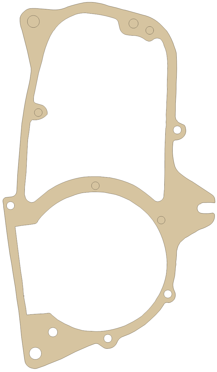 Crows CrankCase gasket outline, OEM 03498, D material