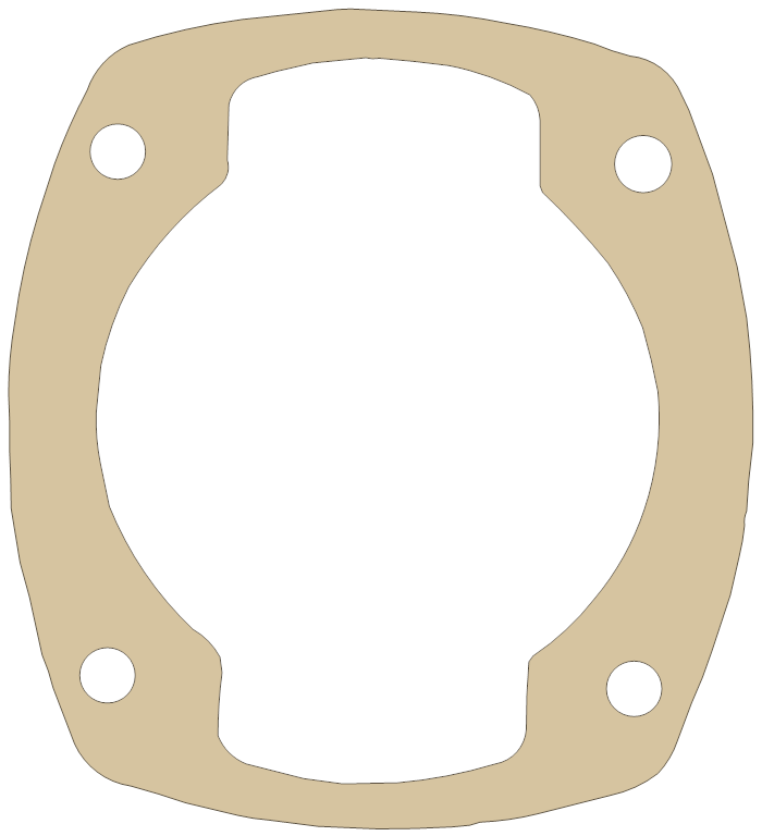 Crows Base gasket outline, OEM 00721, A material