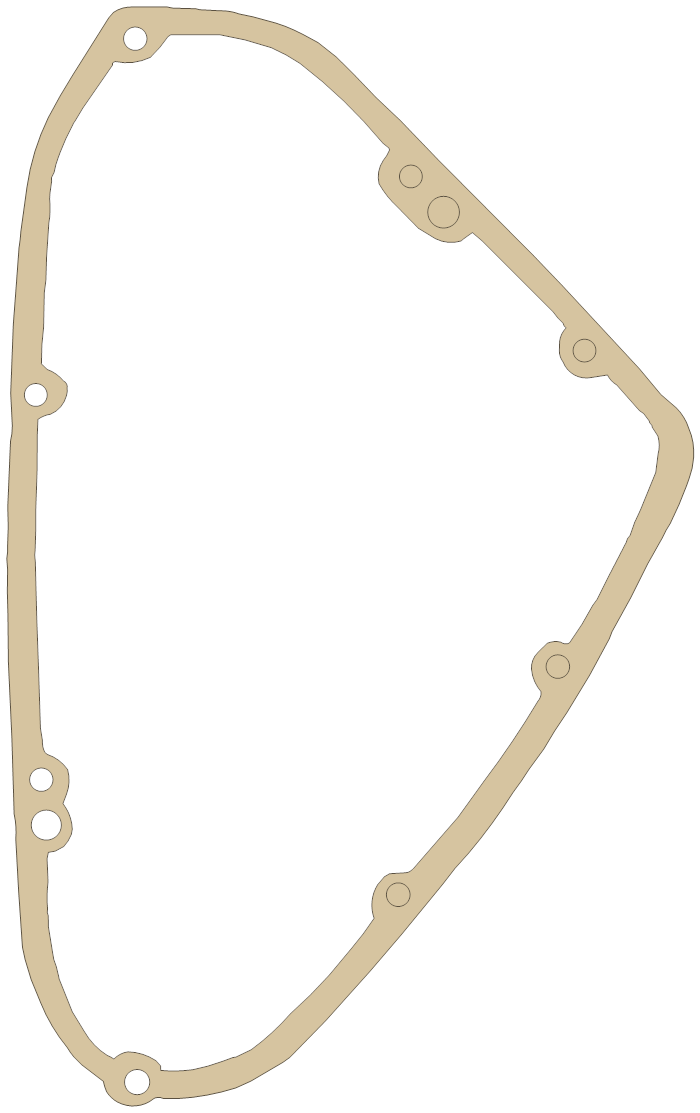 Crows Clutch Cover gasket outline, OEM 73-75-wr-cr125, A material