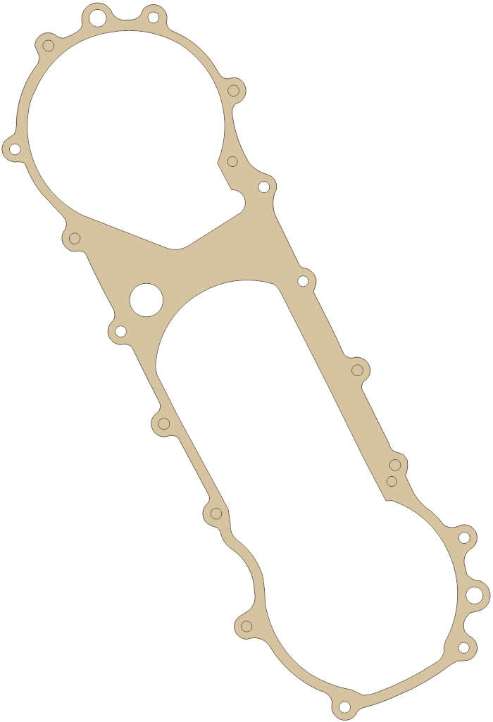Honda 11395-GF8-003 gasket outline, OEM 11395-GF8-003, A material