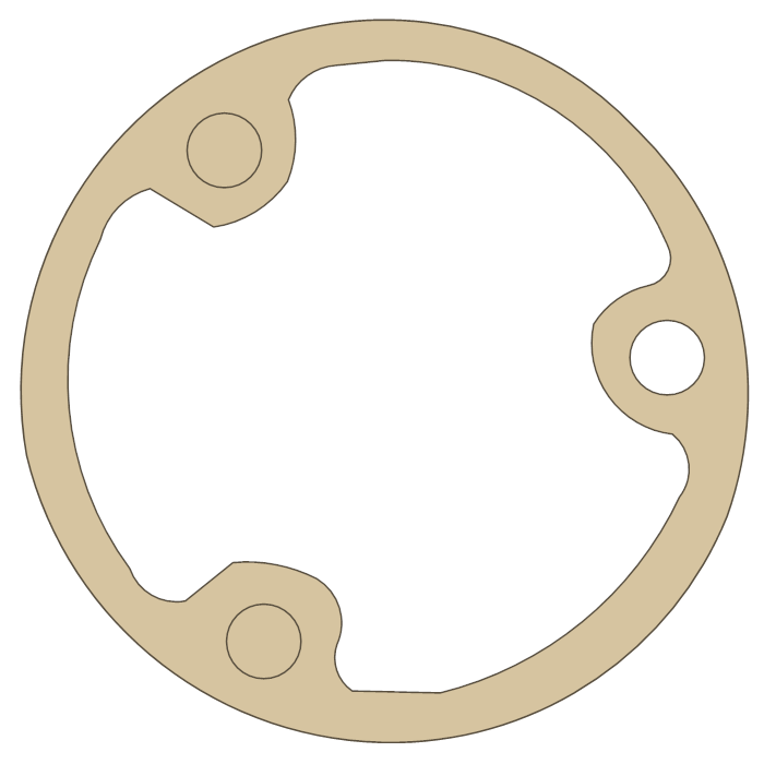 Honda ATC200ES Oil Filter gasket outline