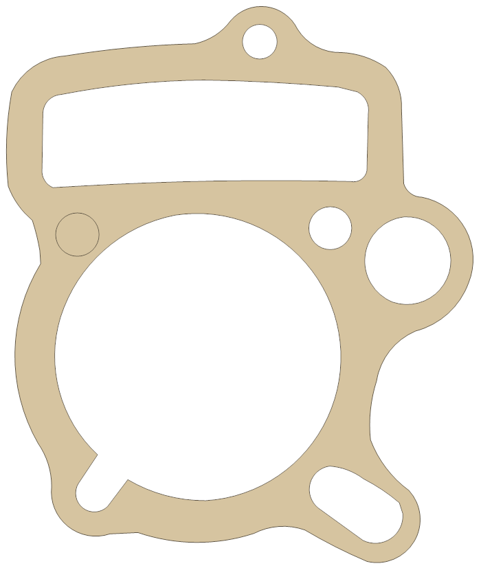 Honda Z50A Cylinder gasket outline