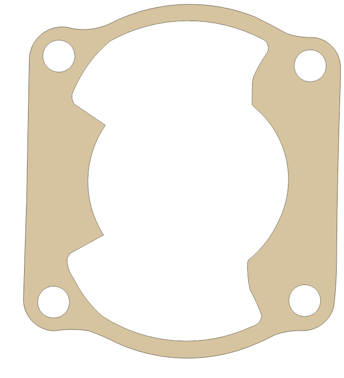 Honda ATC250R Cylinder gasket outline