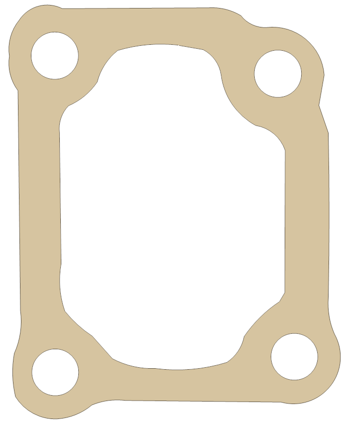 Honda ATC110E Cylinder Head Cover gasket outline