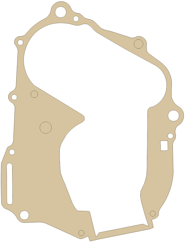 Honda ATC110E Crankcase gasket outline
