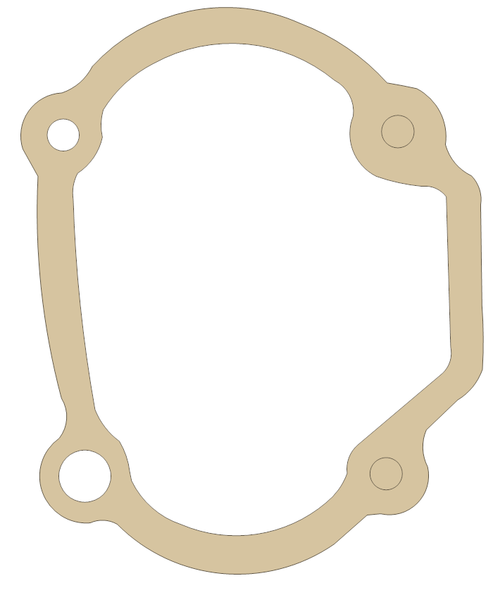 Honda ATC110E Sub Transmission Cover gasket outline
