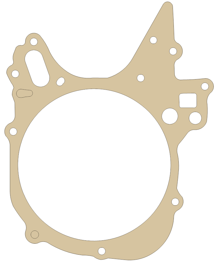 Honda ATC110E L. Crankcase Cover gasket outline