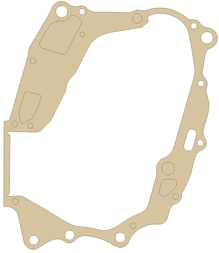 Honda ATC200S Crankcase gasket outline