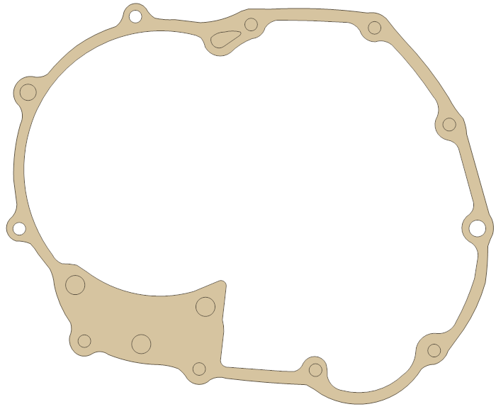 Honda ATC200S R. Cover Spacer gasket outline