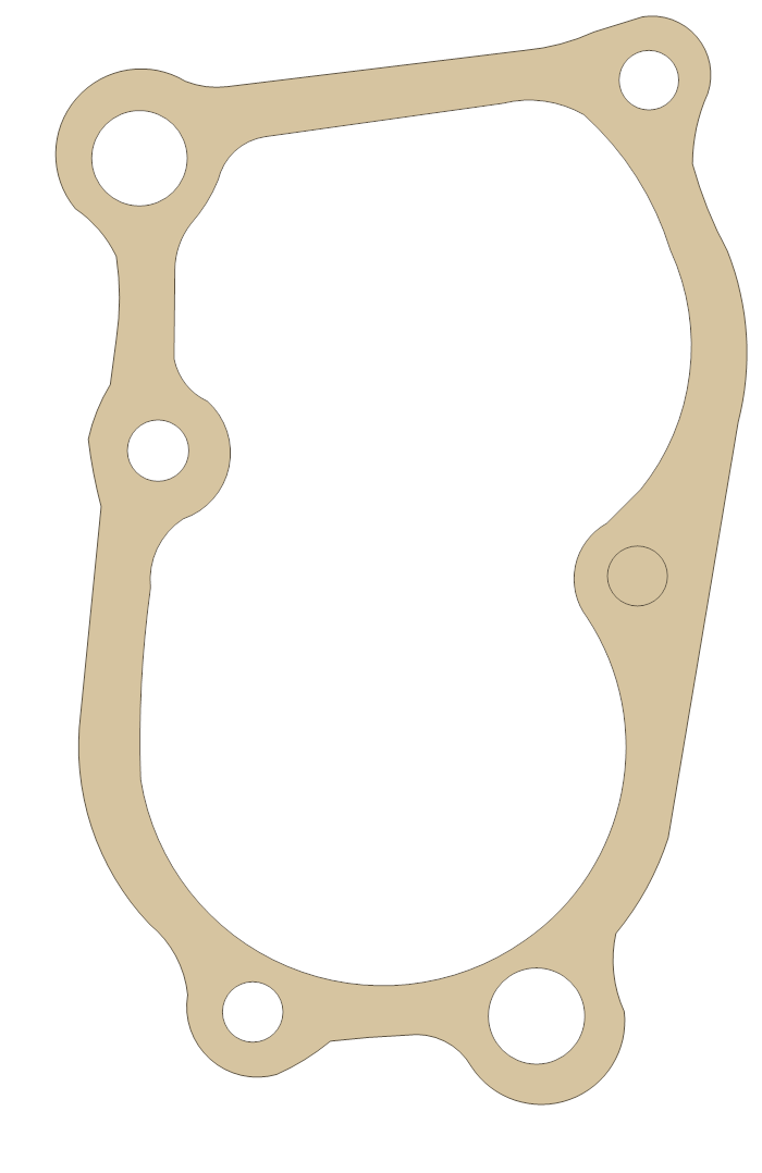 Honda ATC200S Kick Starter Cover gasket outline