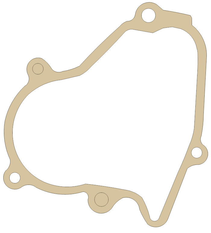 Honda Sub Trans Cover gasket outline, OEM 11381-958-680, A material