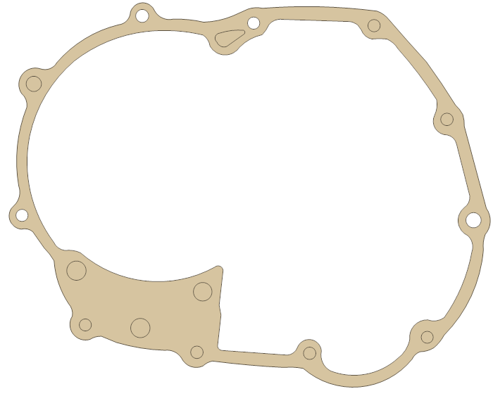 Honda ATC200E R. Cover Spacer gasket outline