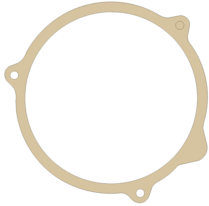 Honda Recoil Starter gasket outline, OEM 28411-958-680, A material