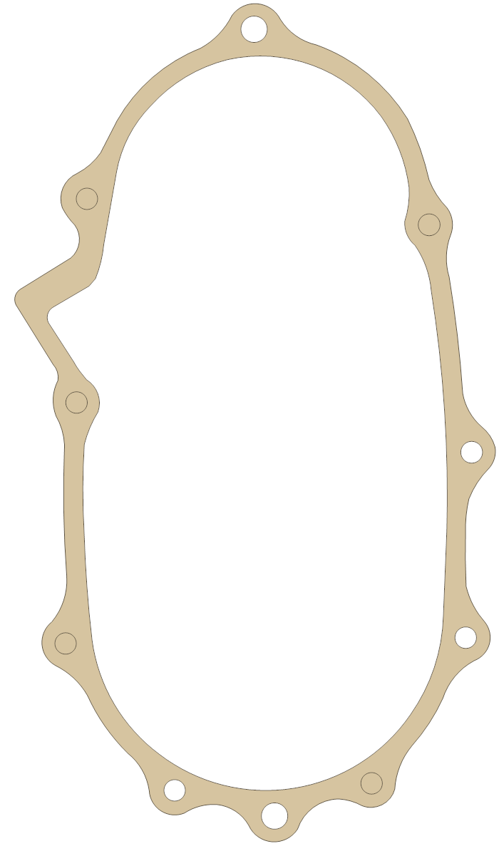 Honda FL250 Reduction Case gasket outline