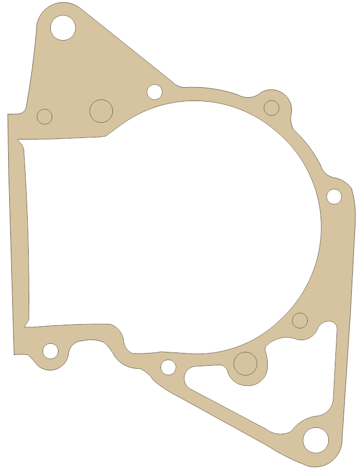 Honda FL250 Crankcase gasket outline